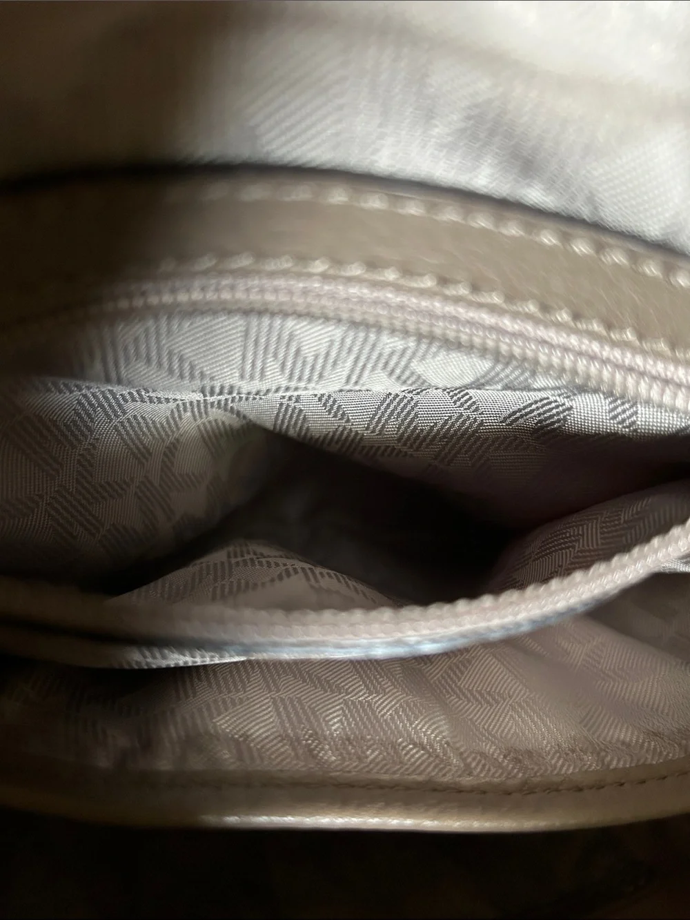 Michael Kors Pebbled Leather Backpack in Taupe